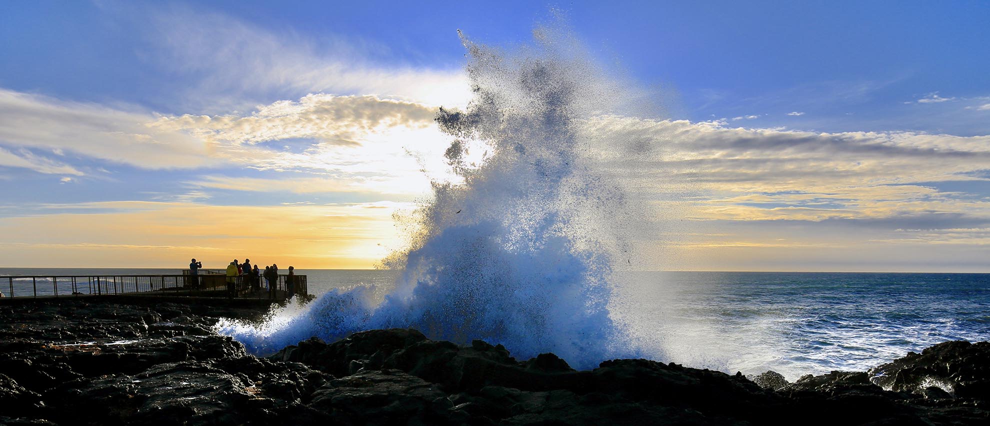 Brimketill is located on the southern edge of the Reykjanes Peninsula.