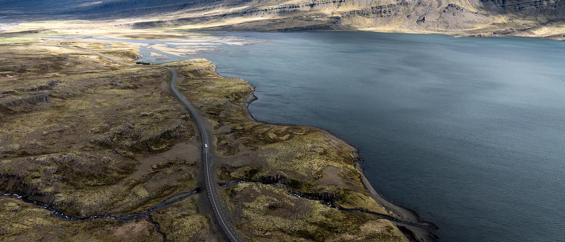 Driving in Iceland in May - late-spring conditions.