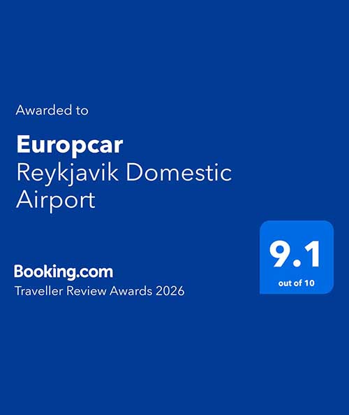 Rentalcars Customer Favorit Award Holdur Car Rental in Iceland