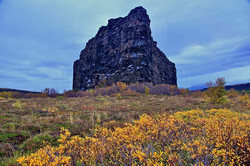 Rock formation in Asbyrgi