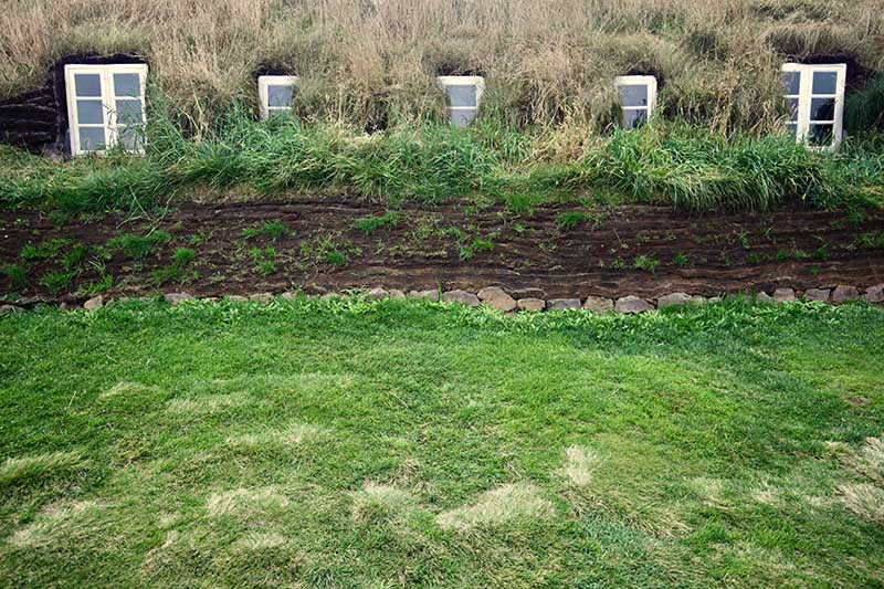 Glaumbaer Turf House in Iceland