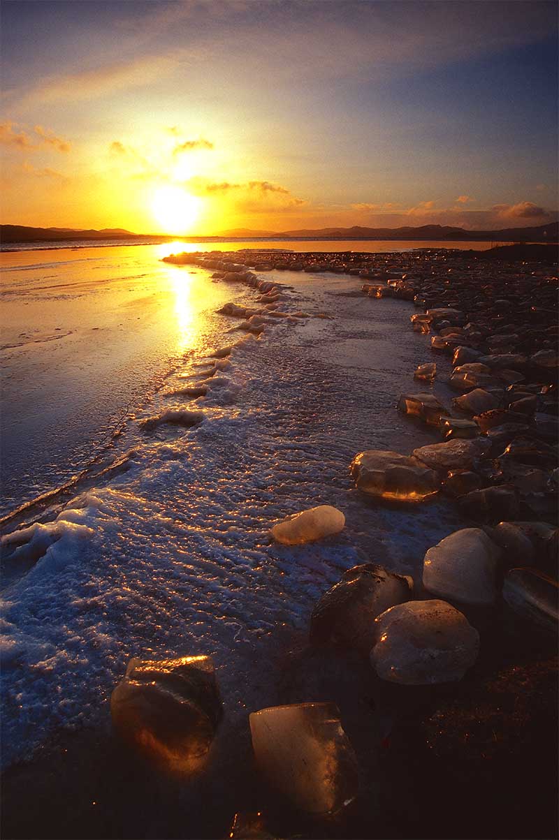 Frozen lake