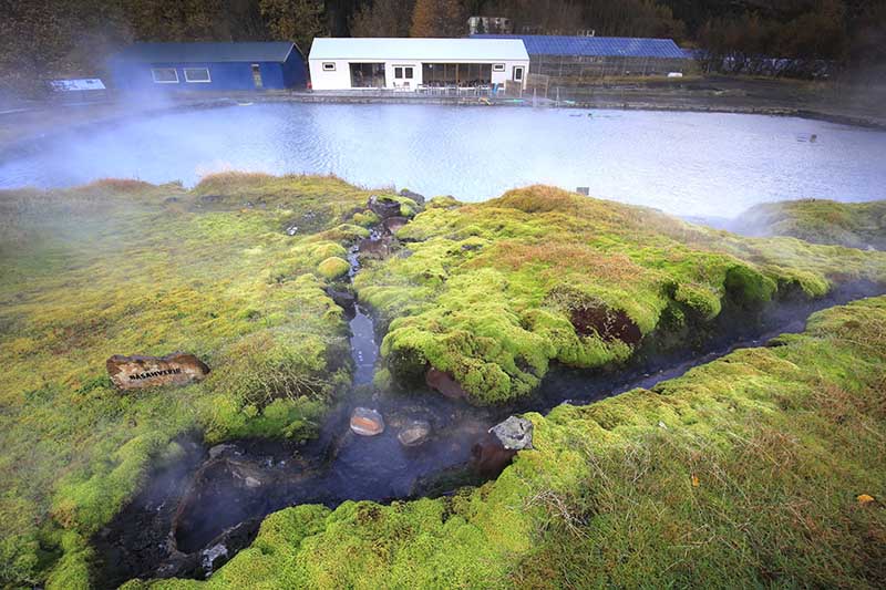Secret Lagoon is the oldest man-made swimming pool in Iceland