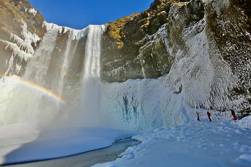 Skogafoss at winter