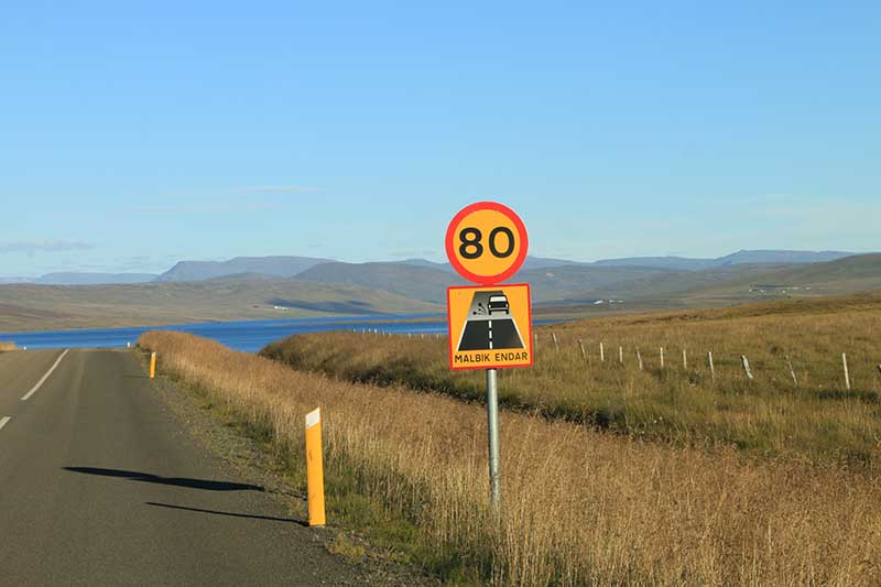 End of paved road