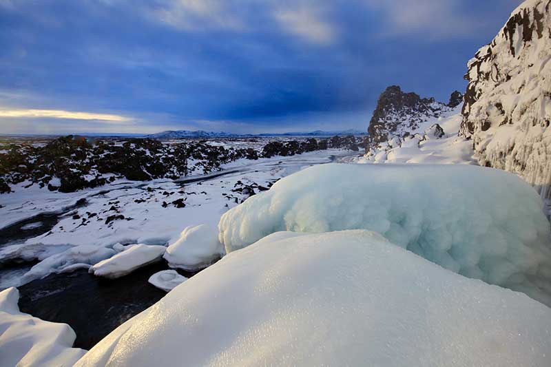 Thingvellir National Park in Winter 