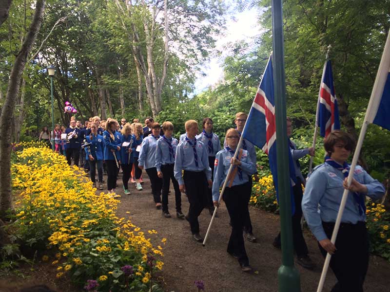 Icelanders Celebrating the National Day