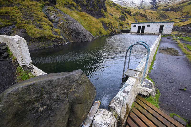 Visiting Seljavallalaug is a rustic experience