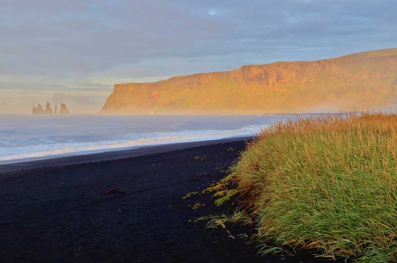 Reynisdrangar seen from Vik i Myrdal