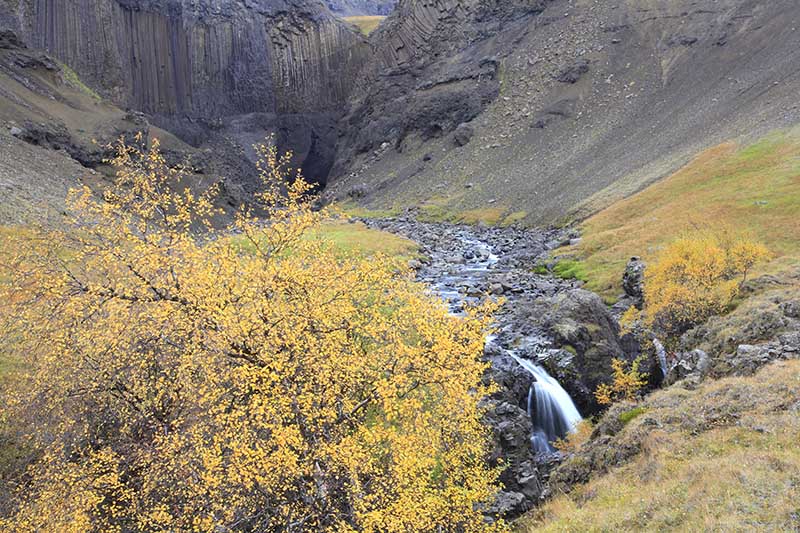 Hengifoss is just a short drive from Egilsstaðir