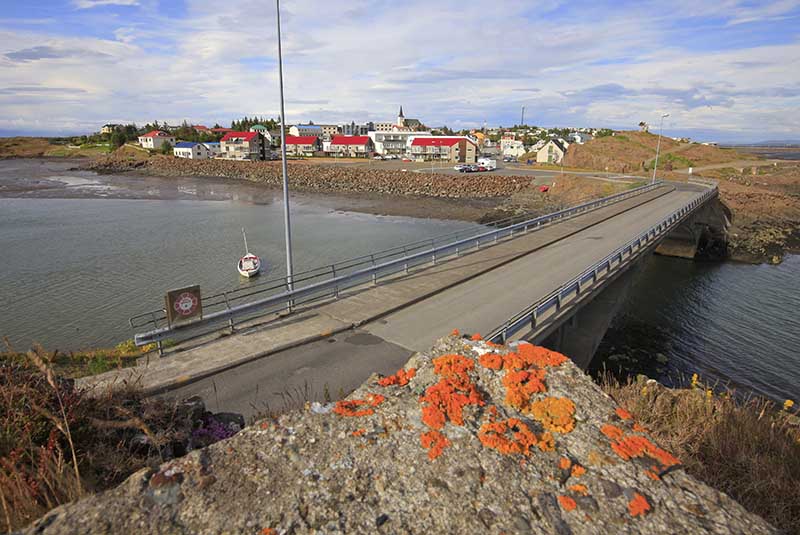 Borgarnes just 75 km north of Reykjavík