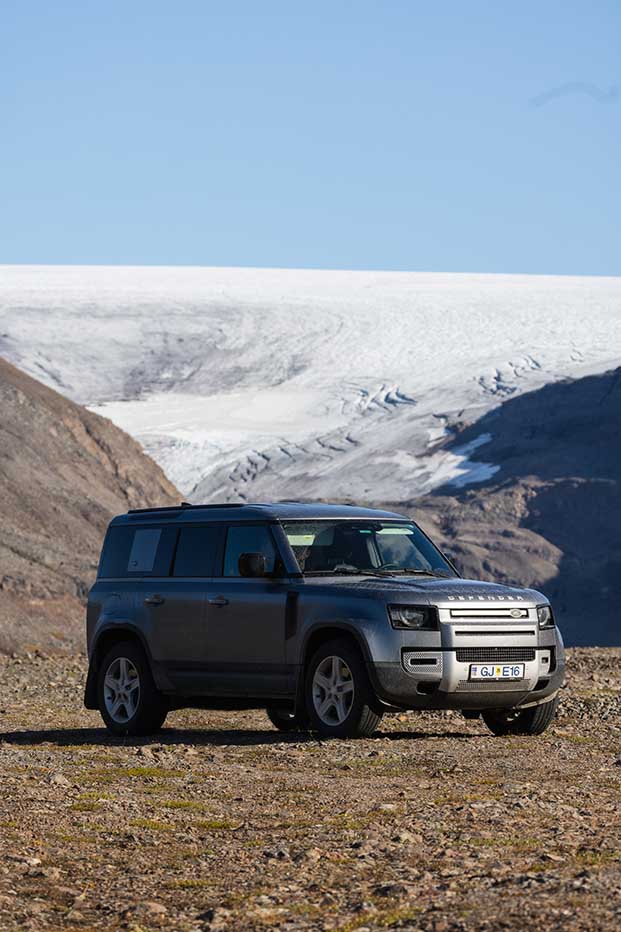 land rover defender rental in Iceland