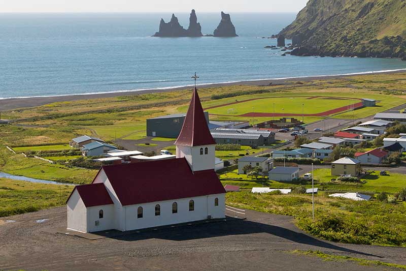Vik in Myrdal church south Iceland