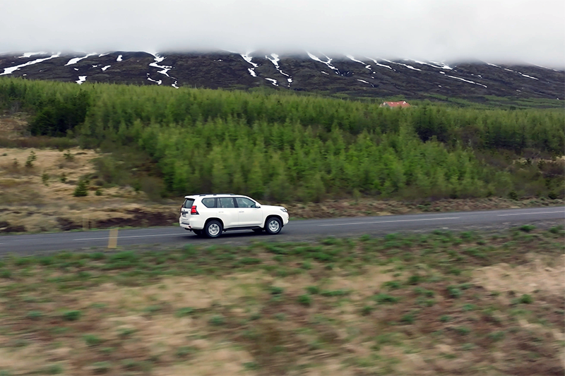 Driving in Iceland in May