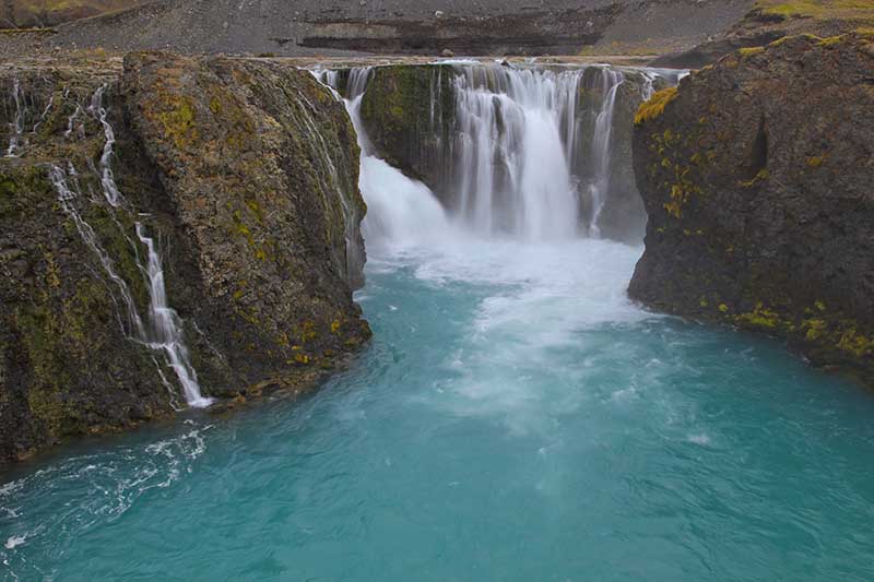 Wataerfall in Sigoldugljufur