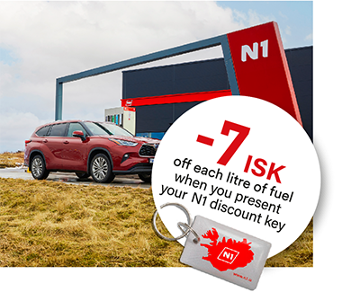 Höldur car rental Iceland offers customers discount on fuel via N1