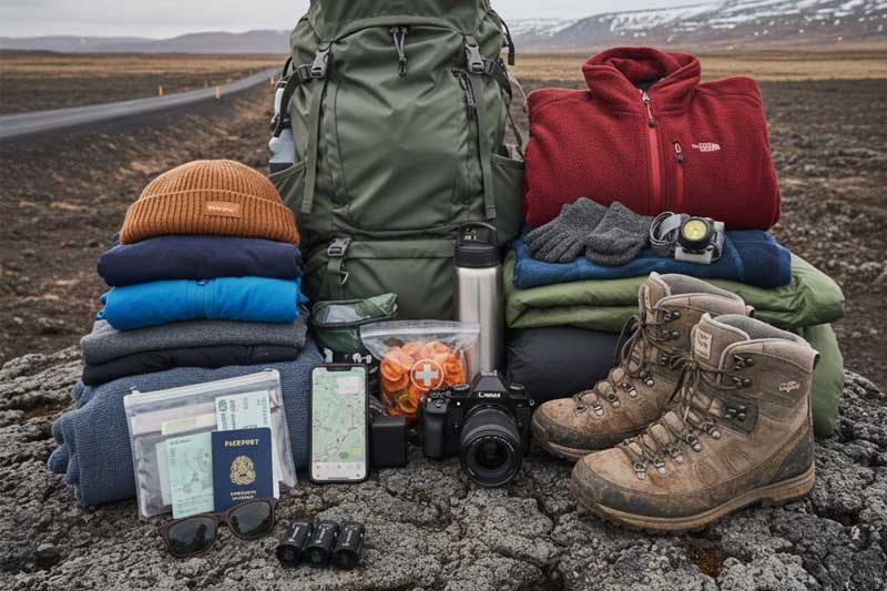 Packing essentials for Iceland road trip