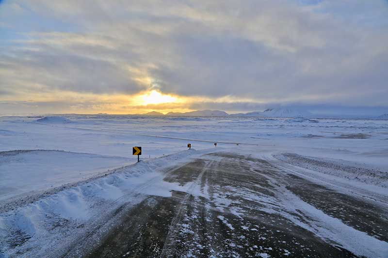 Black ice is transparent and extremely dangerous