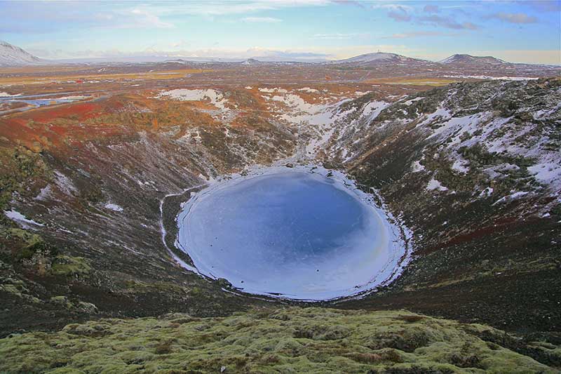 Kerid Crater autumn