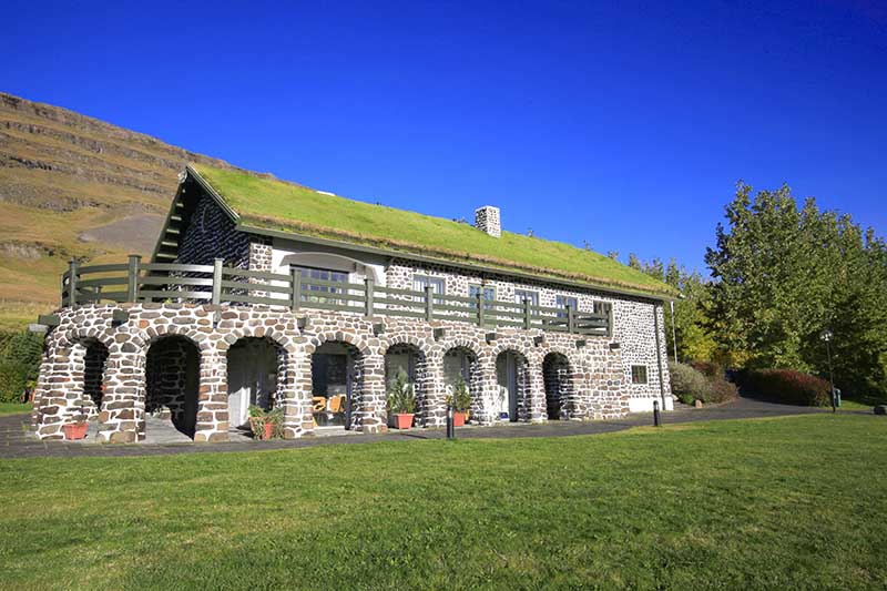 Skriduklaustur is a beautiful building
