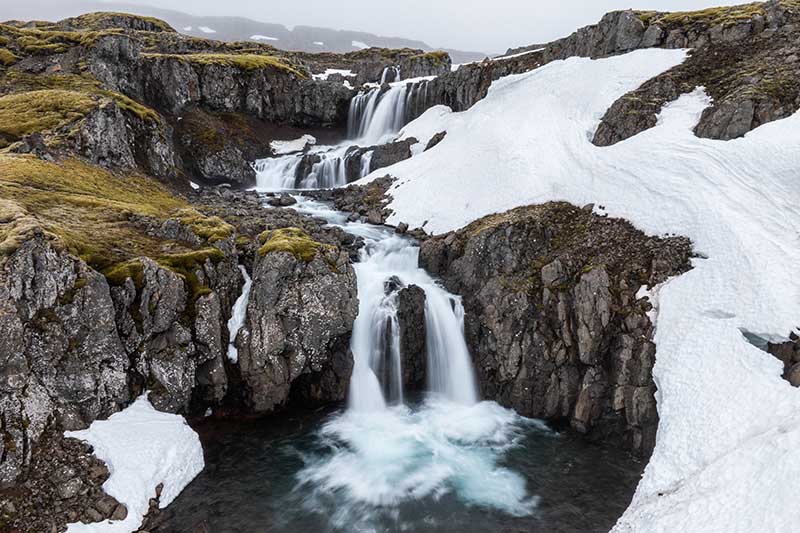 April in Iceland is when the thick snows of deep winter begin to melt