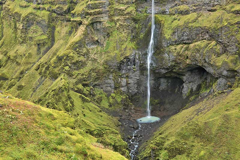 Hangandifoss Iceland beautiful waterfall