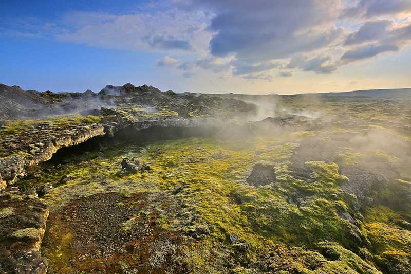 Volcanic fields of the Reykjanes Peninsula