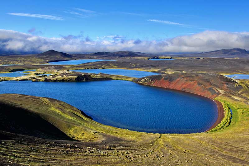 Summer in Veidivotn, Icelandic highlands