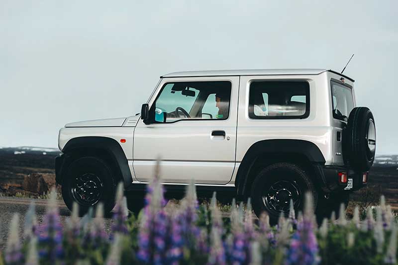  Suzuki Jimny is small but mighty 4x4 rental car for Westfjords Adventure