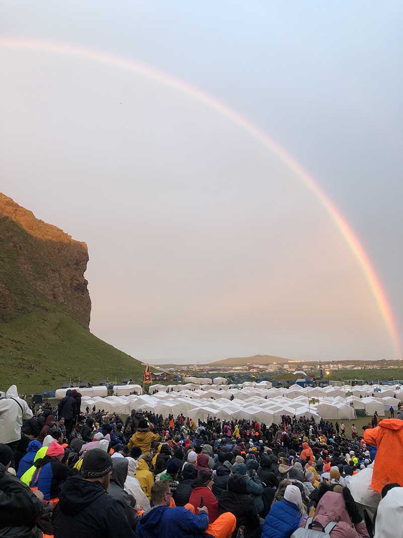 Thjodhatid in Vestmann Islands