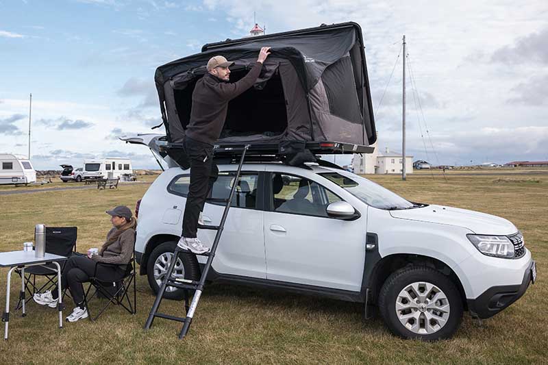 Dacia Duster with a Rooftop Tent