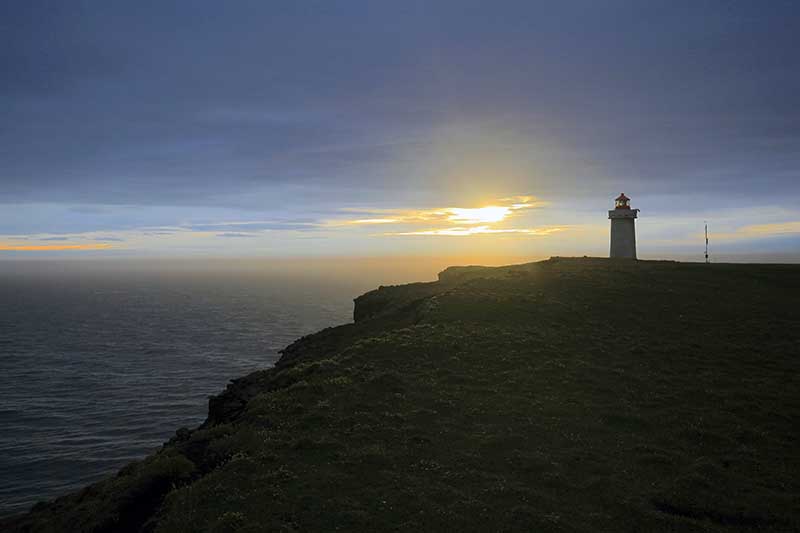 The most iconic landmark at Fontur is the Langanesviti lighthouse