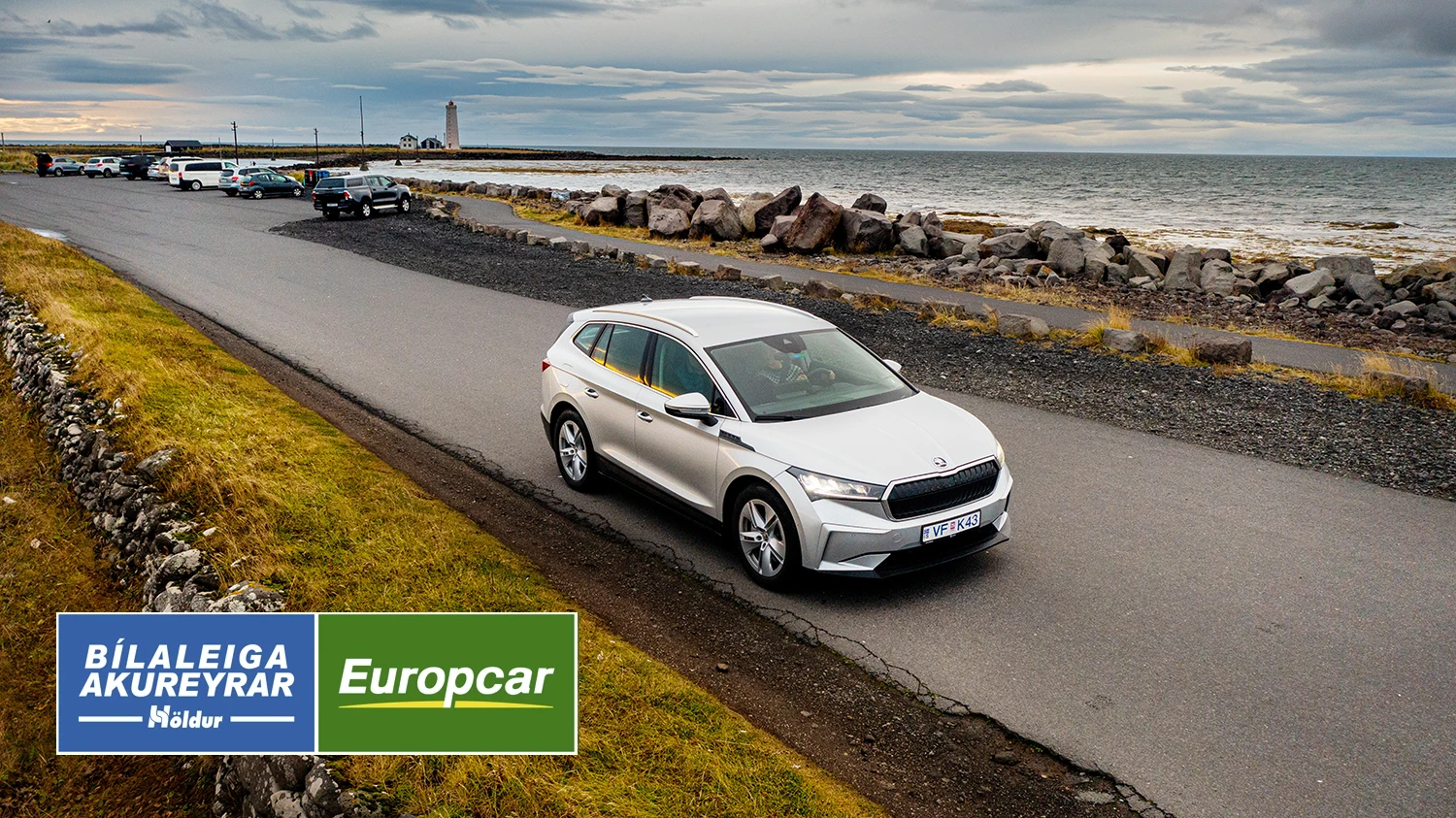 Skoda 100% EV rental car in Iceland