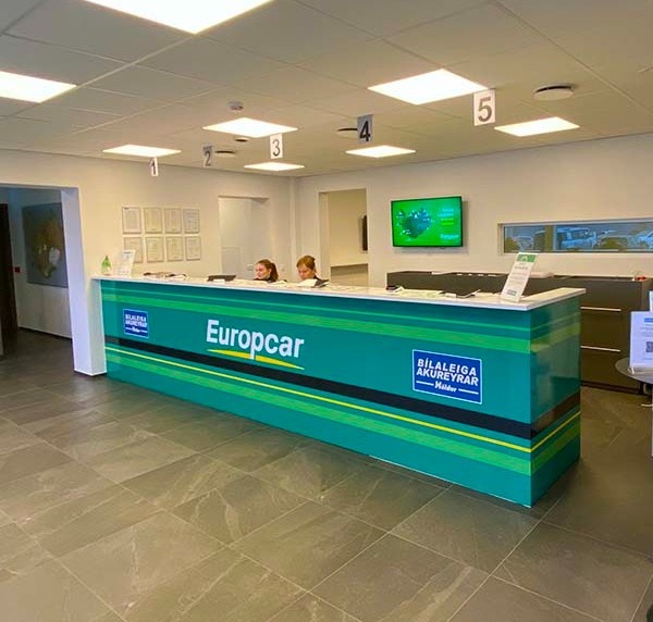 Höldur Car Rental desk at the Reykjavík Central location