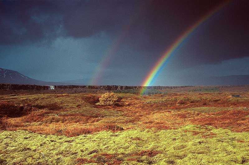 Rainbow at Thingvellir National Park