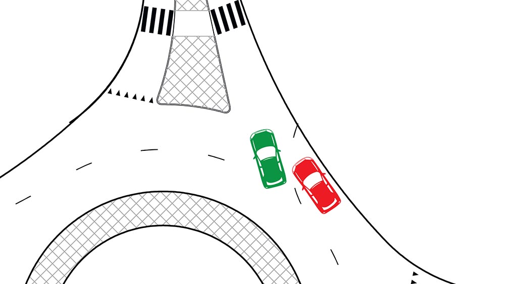 Iceland roundabout drawing Holdur car rental