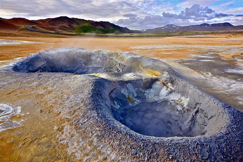 Námaskarð, a geothermal area near Lake Mývatn in North Iceland