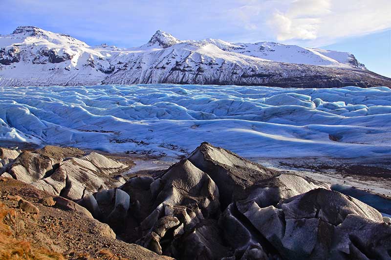 Svínafellsjökull glacier tongue