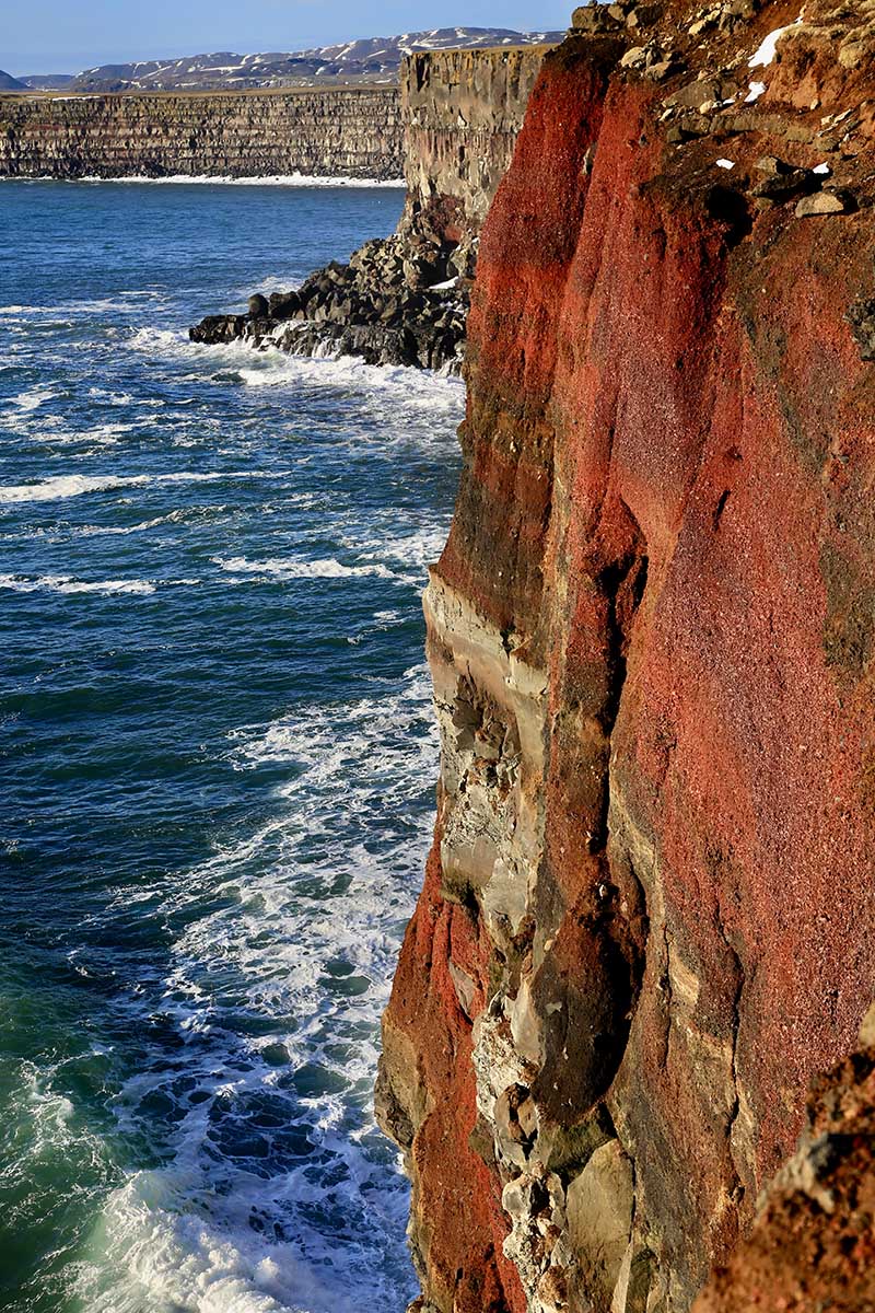 Golden hour at Krýsuvíkurbjarg Cliffs, highlighting Iceland’s wild southern coast and untouched natural beauty.