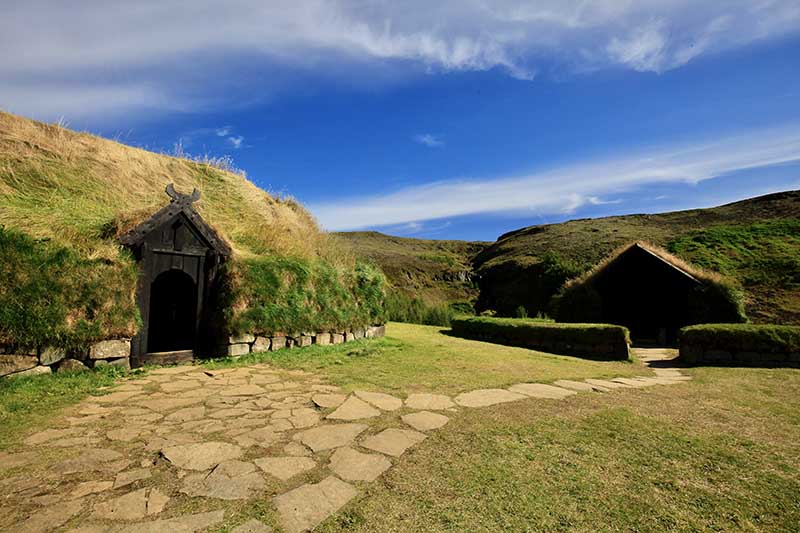 Visiting the settlement farm at Stong allows you to step directly into a Viking longhouse