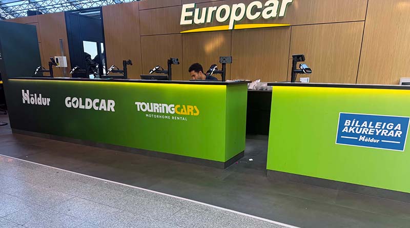 Höldur Car Rental and Europcar service location at Keflavík International Airport (KEF), Iceland