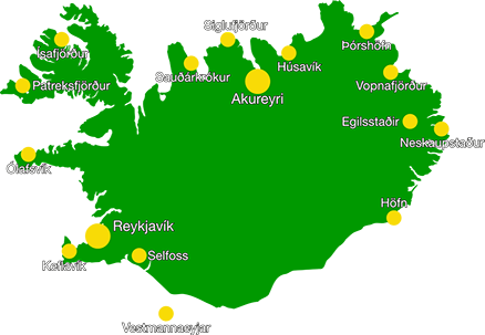 Holdur Europcar has 20+ car rental locations across Iceland